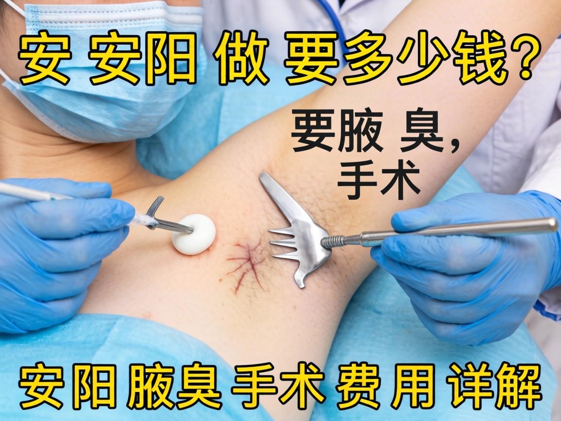 在安阳做腋臭手术要多少钱？安阳腋臭手术费用详解