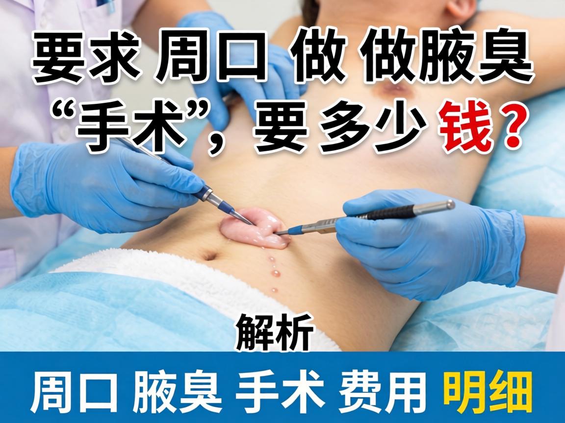 在周口做腋臭手术要多少钱？解析周口腋臭手术费用明细