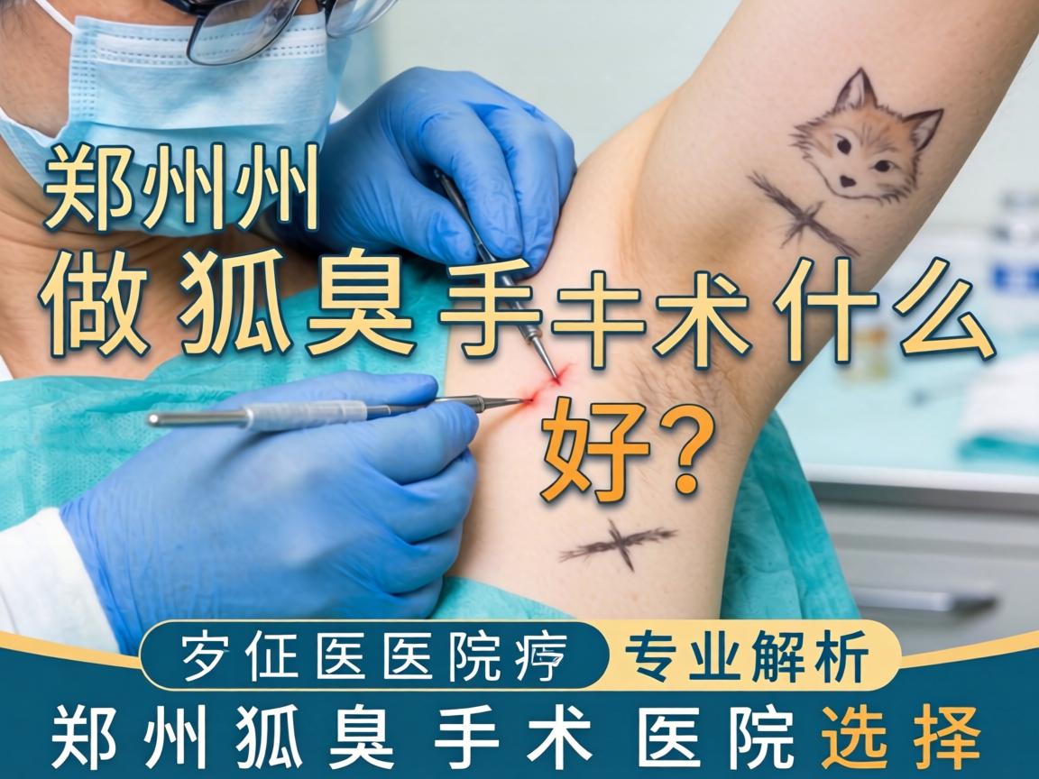 郑州做狐臭手术什么医院好？专业解析郑州狐臭手术医院选择
