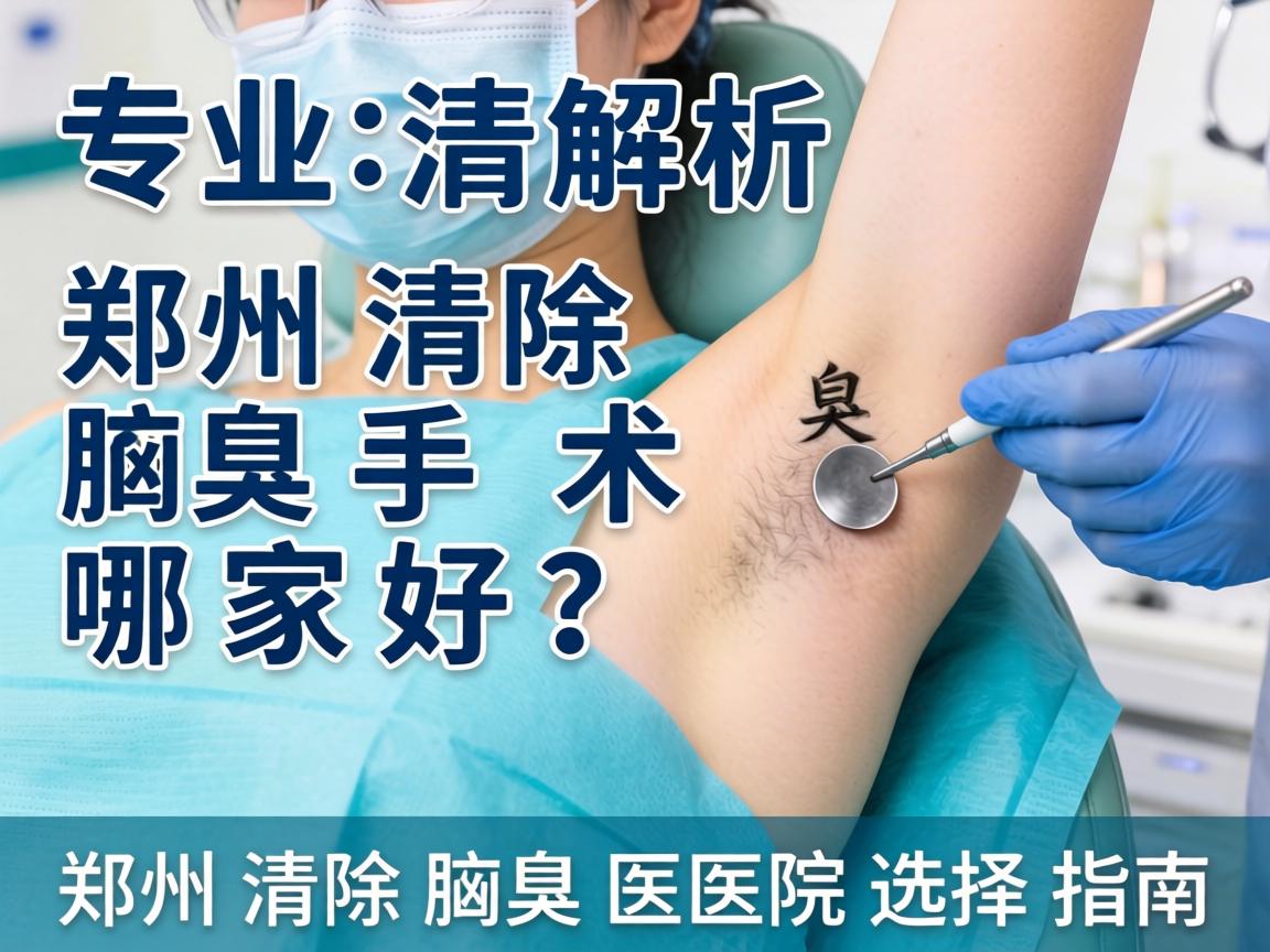 专业解析，郑州清除腋臭手术哪家好？郑州清除腋臭医院选择指南