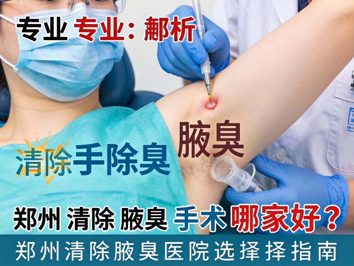 专业解析，郑州清除腋臭手术哪家好？郑州清除腋臭医院选择指南