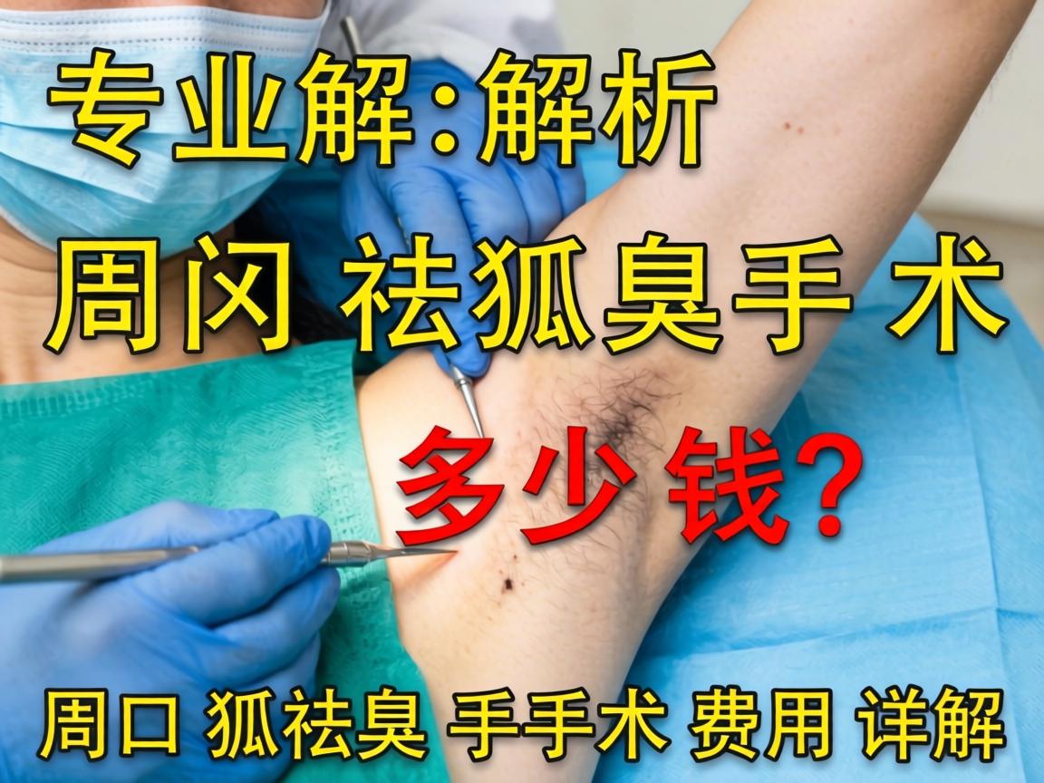 专业解析，周口祛狐臭手术多少钱？周口狐臭手术费用详解