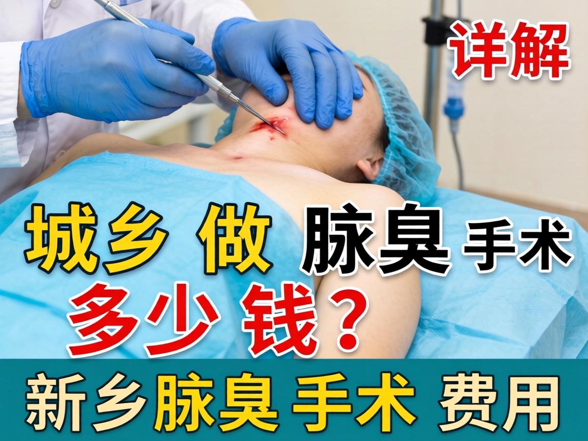 在新乡做腋臭手术多少钱？详解新乡腋臭手术费用