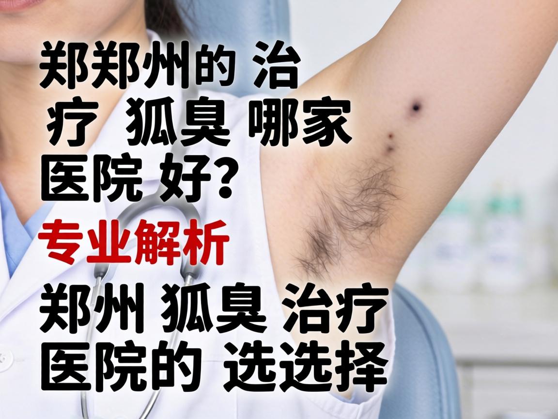 郑州治疗狐臭哪家医院好？专业解析郑州狐臭治疗医院的选择