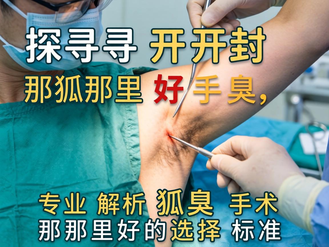 探寻开封狐臭手术那里好，专业解析狐臭手术那里好的选择标准