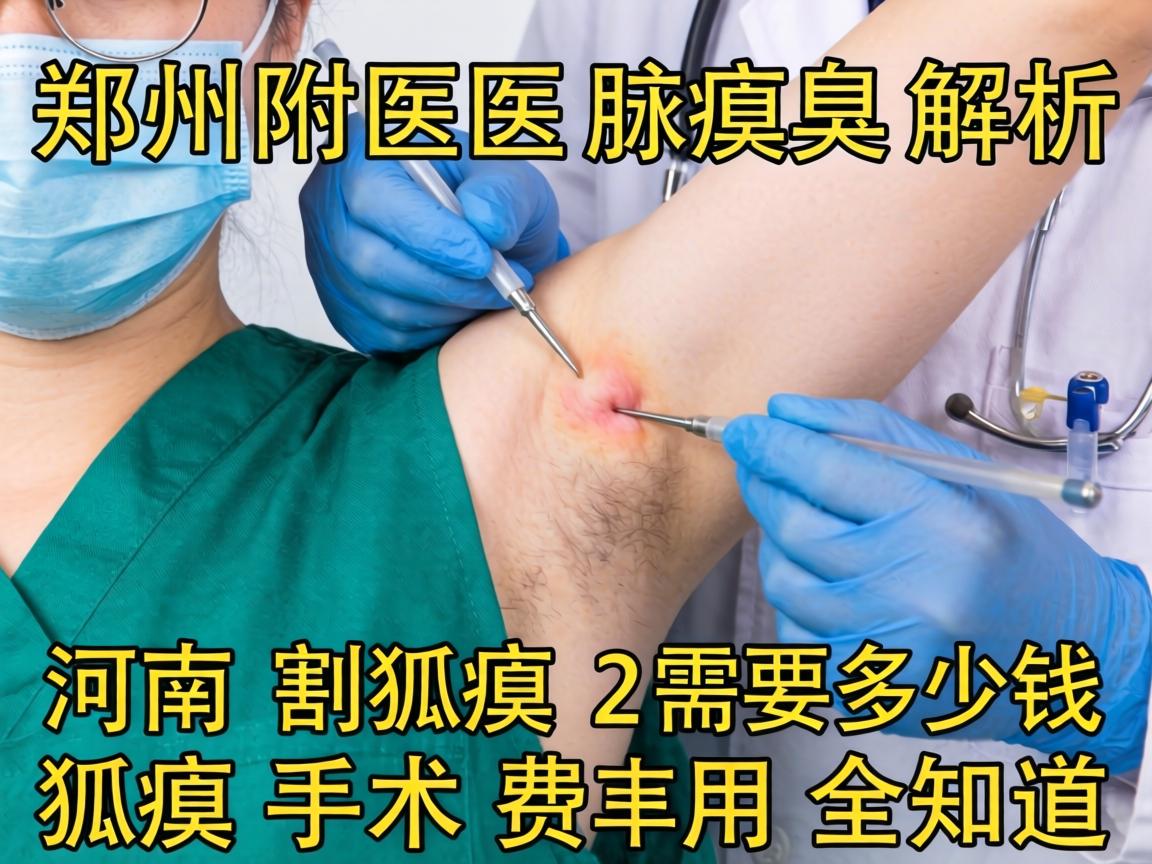 郑州附医腋臭解析，河南割狐臭需要多少钱，狐臭手术费用全知道
