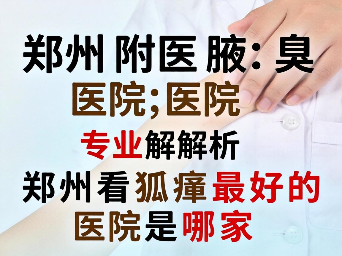 郑州附医腋臭医院专业解析，郑州看狐臭最好的医院是哪家