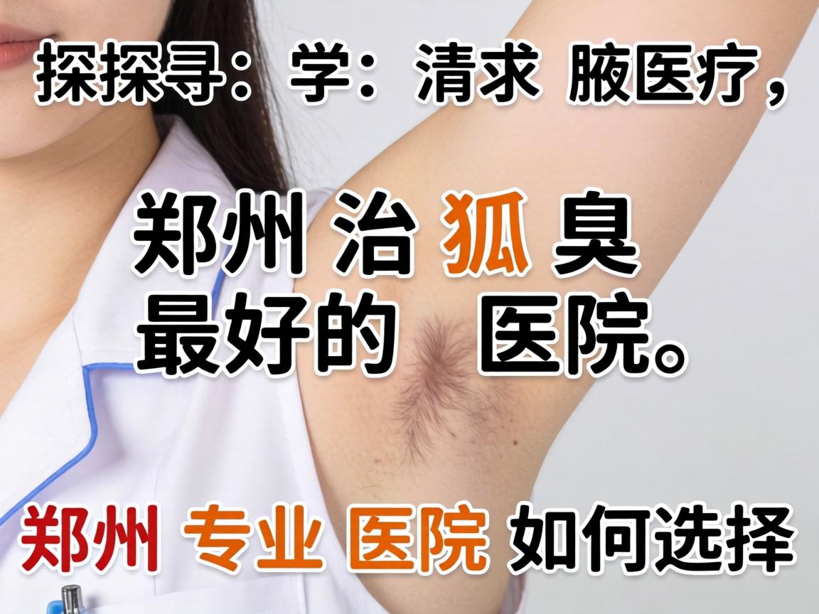 探寻郑州治狐臭最好的医院，郑州专业医院如何选择