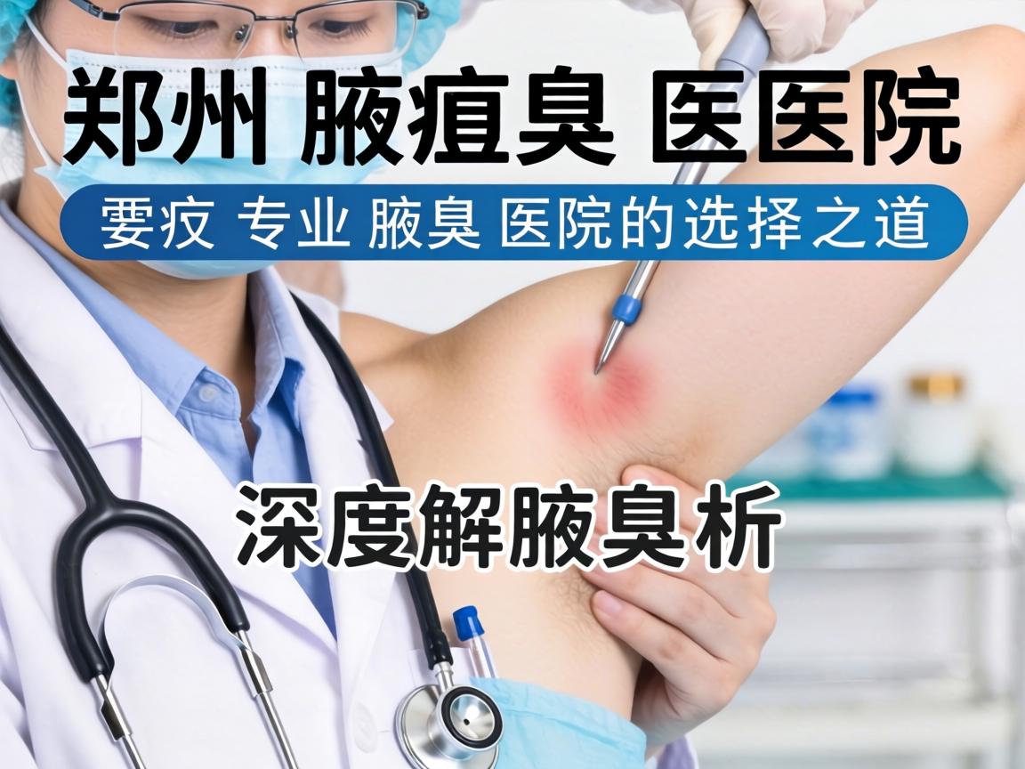 郑州腋臭医院深度解析，郑州专业腋臭医院的选择之道