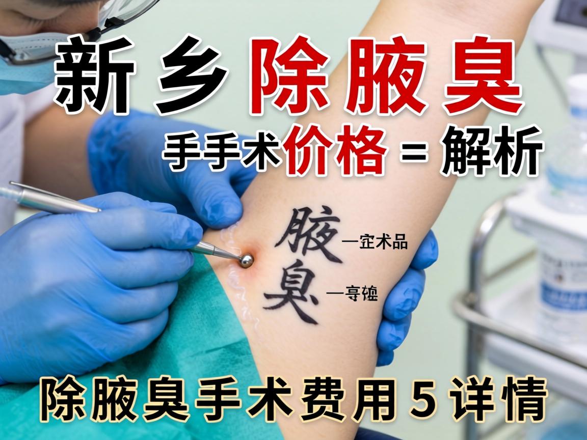新乡除腋臭手术价格解析，除腋臭手术费用详情