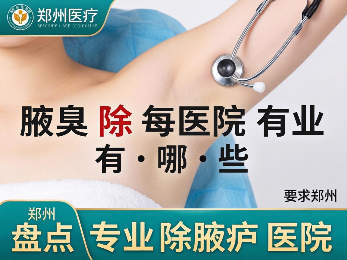 郑州除腋臭医院有哪些？盘点郑州专业除腋臭医院