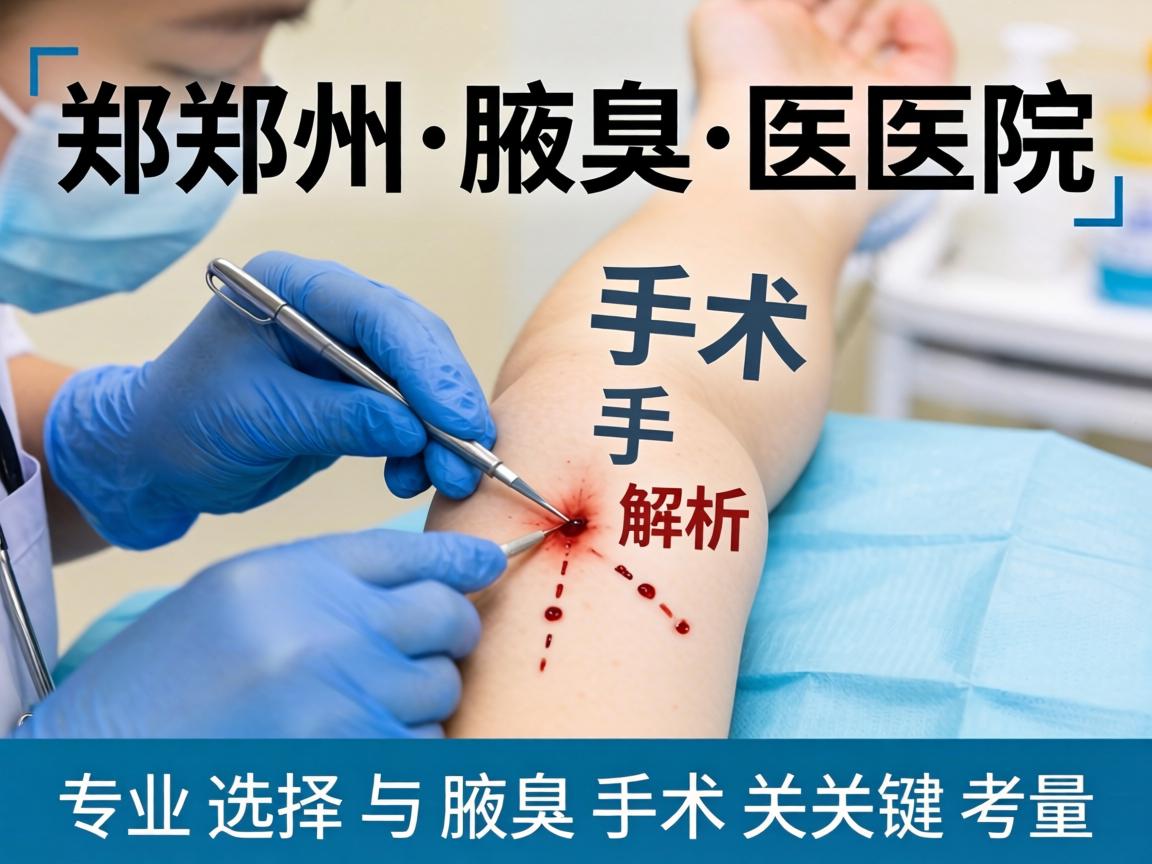 郑州腋臭手术医院解析，专业选择与腋臭手术的关键考量