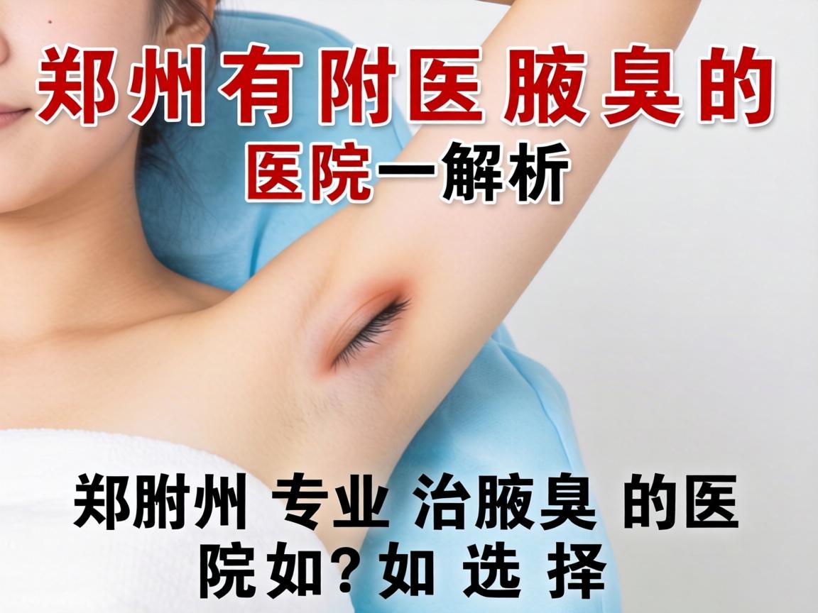 郑州附医腋臭医院解析，郑州专业治腋臭的医院如何选择