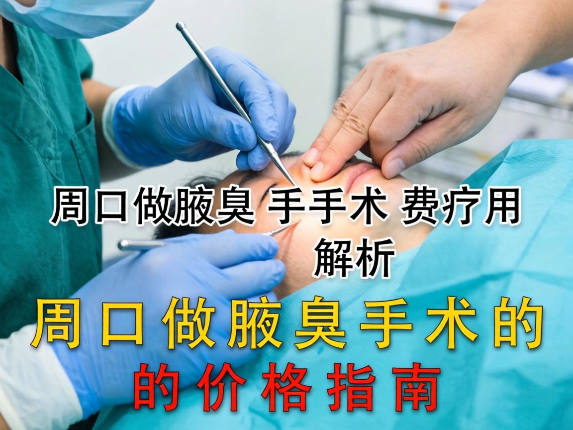 周口腋臭手术费用解析，周口做腋臭手术的价格指南