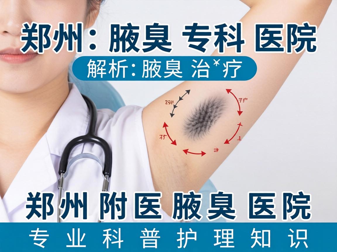 郑州腋臭专科医院解析腋臭治疗，郑州附医腋臭医院专业科普护理知识