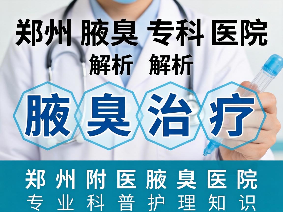 郑州腋臭专科医院解析腋臭治疗，郑州附医腋臭医院专业科普护理知识