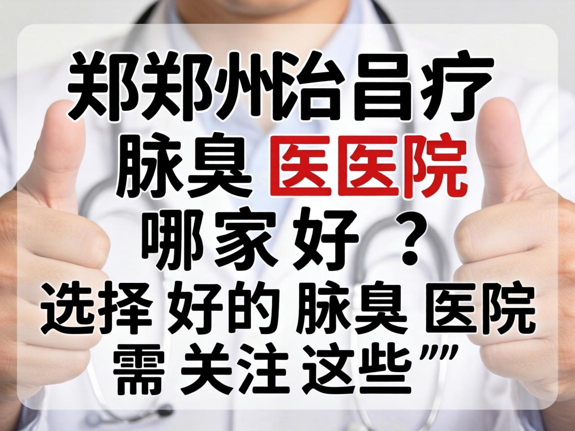 郑州治疗腋臭医院哪家好？选择好的腋臭医院需关注这些
