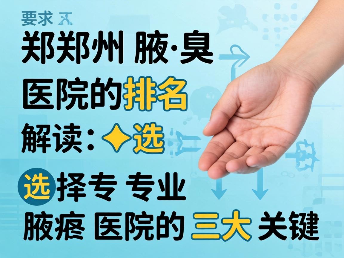 郑州腋臭医院排名解读,选择专业腋臭医院的三大关键 郑州腋臭医院排名解读,选择专业腋臭医院的三大关键