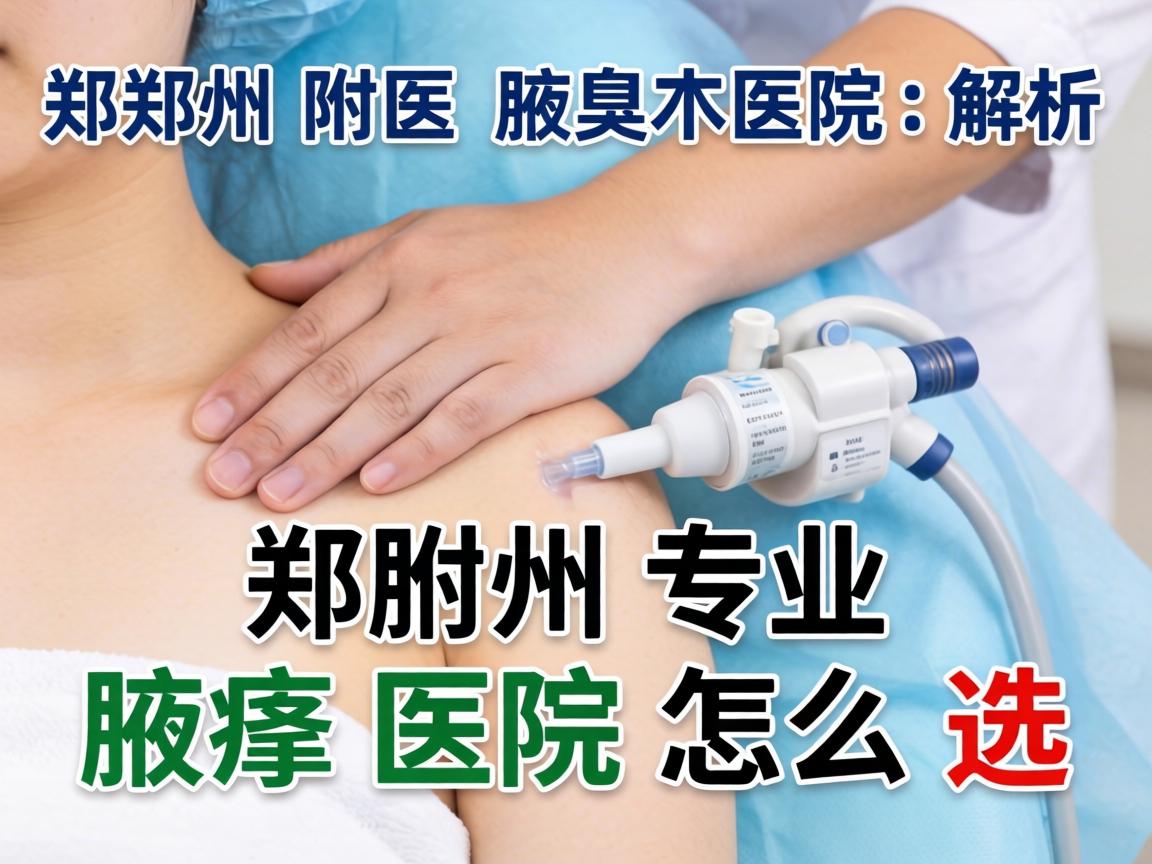 郑州附医腋臭医院解析，郑州专业腋臭医院怎么选