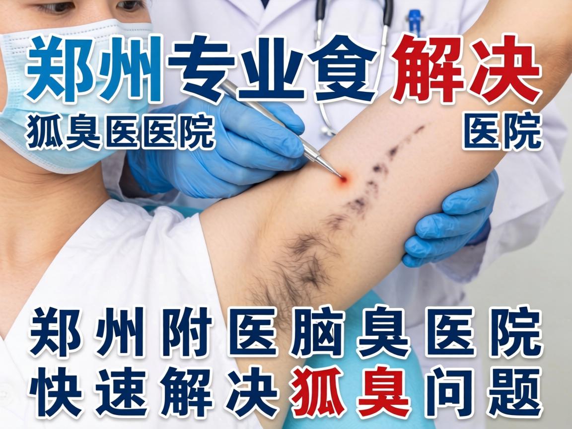 郑州专业解决狐臭医院，郑州附医腋臭医院快速解决狐臭问题
