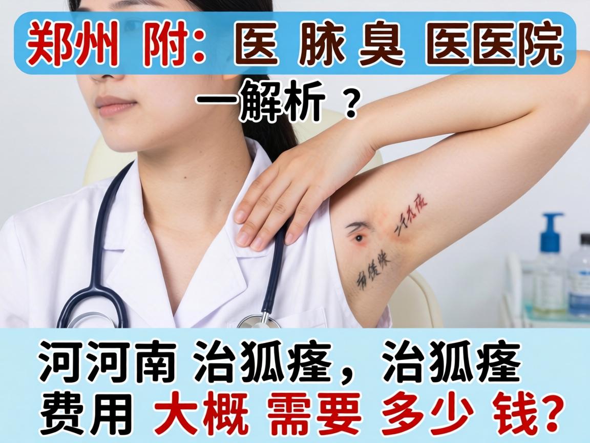 郑州附医腋臭医院解析，在河南治狐臭，治狐臭费用大概需要多少钱？
