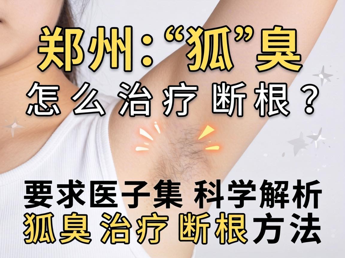 郑州狐臭怎么治疗断根？科学解析狐臭治疗断根方法