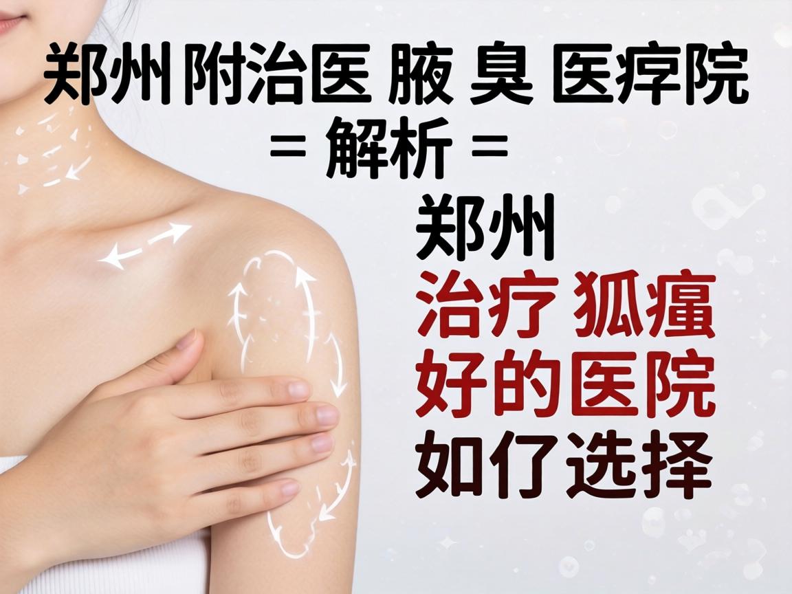 郑州附医腋臭医院解析，郑州治疗狐臭好的医院如何选择