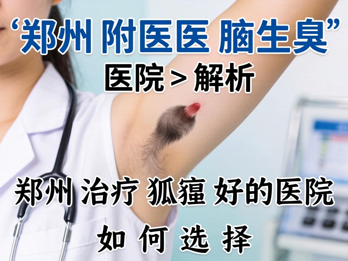 郑州附医腋臭医院解析，郑州治疗狐臭好的医院如何选择