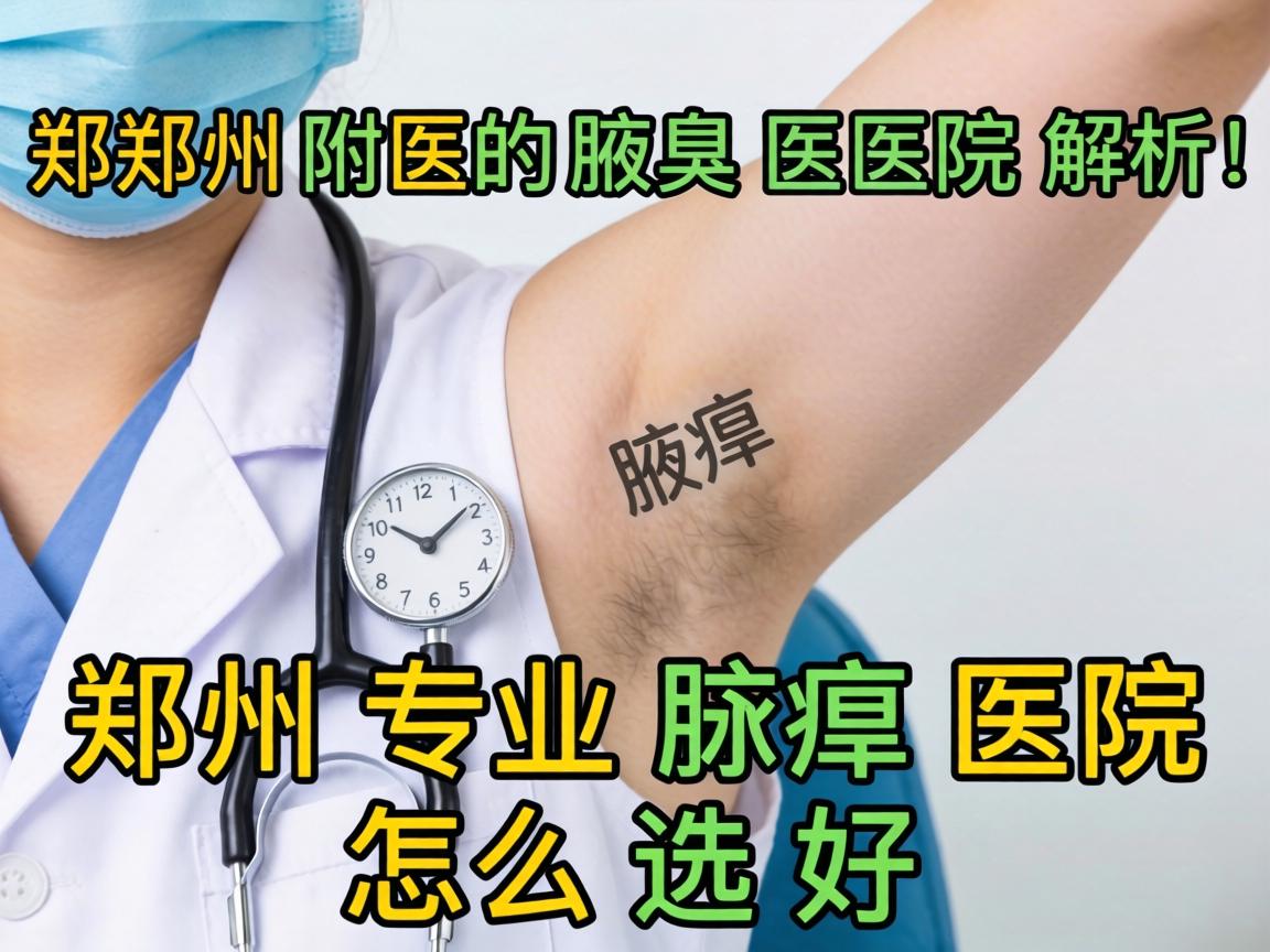 郑州附医腋臭医院解析，郑州专业腋臭医院怎么选好