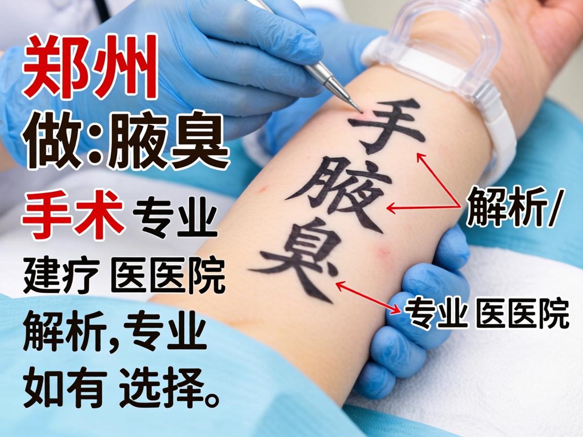 郑州做腋臭手术专业医院解析，专业医院如何选择