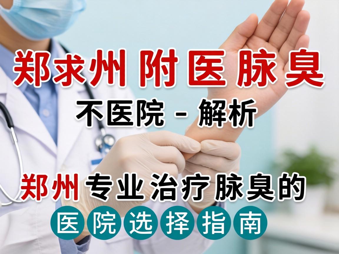 郑州附医腋臭医院解析，郑州专业治疗腋臭的医院选择指南