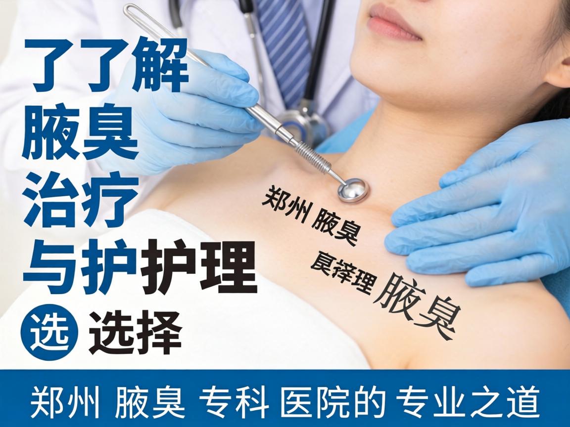 了解腋臭治疗与护理，选择郑州腋臭专科医院的专业之道