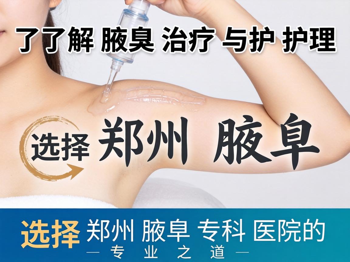 了解腋臭治疗与护理，选择郑州腋臭专科医院的专业之道