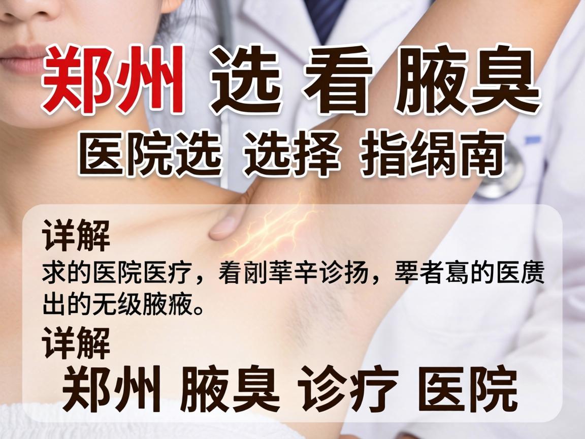 郑州看腋臭医院选择指南,详解郑州腋臭诊疗医院 郑州看腋臭医院选择指南,详解郑州腋臭诊疗医院