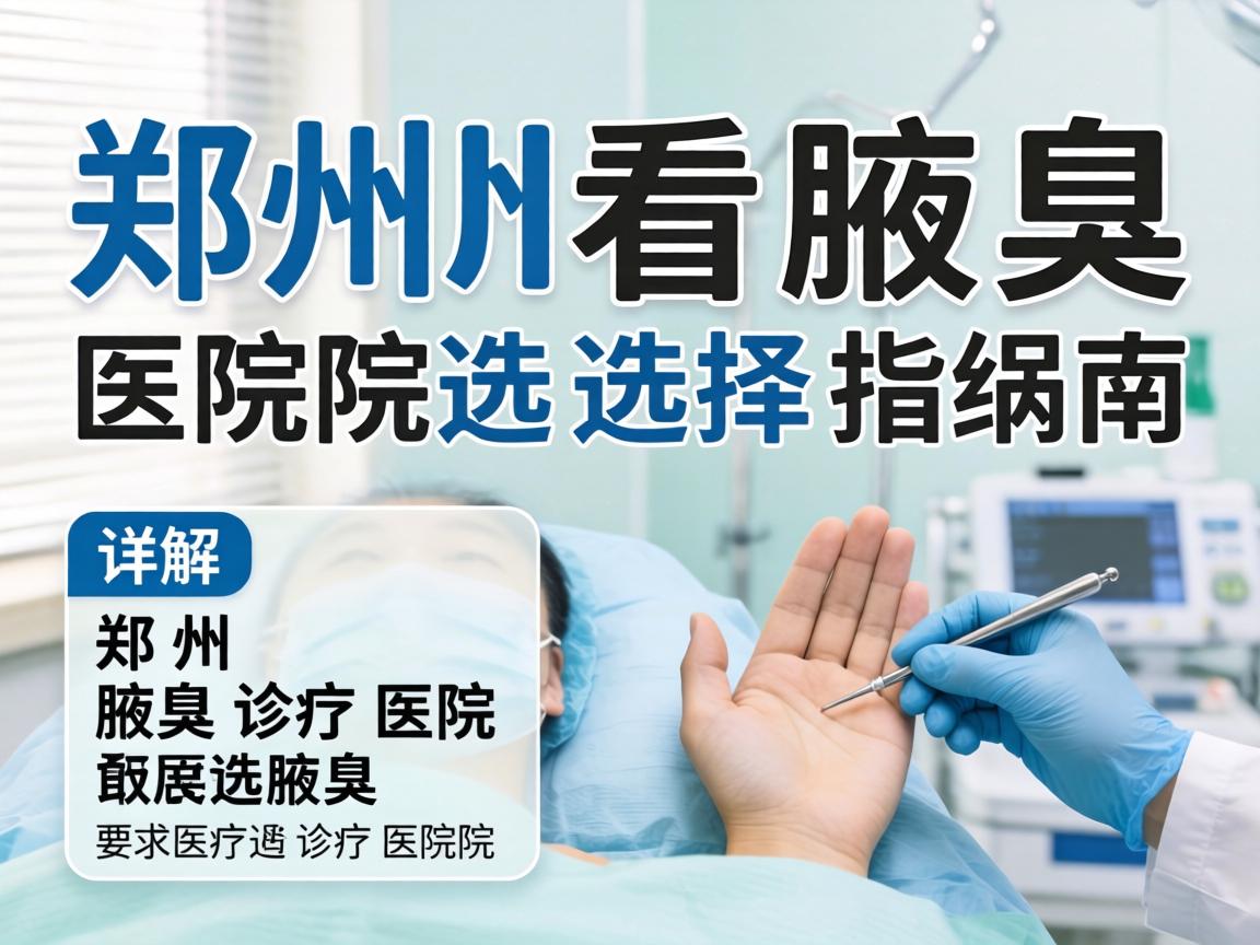 郑州看腋臭医院选择指南,详解郑州腋臭诊疗医院 郑州看腋臭医院选择指南,详解郑州腋臭诊疗医院
