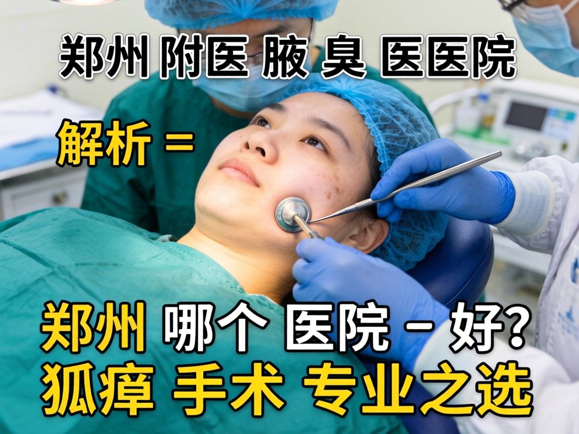 郑州附医腋臭医院解析，郑州哪个医院好？狐臭手术专业之选
