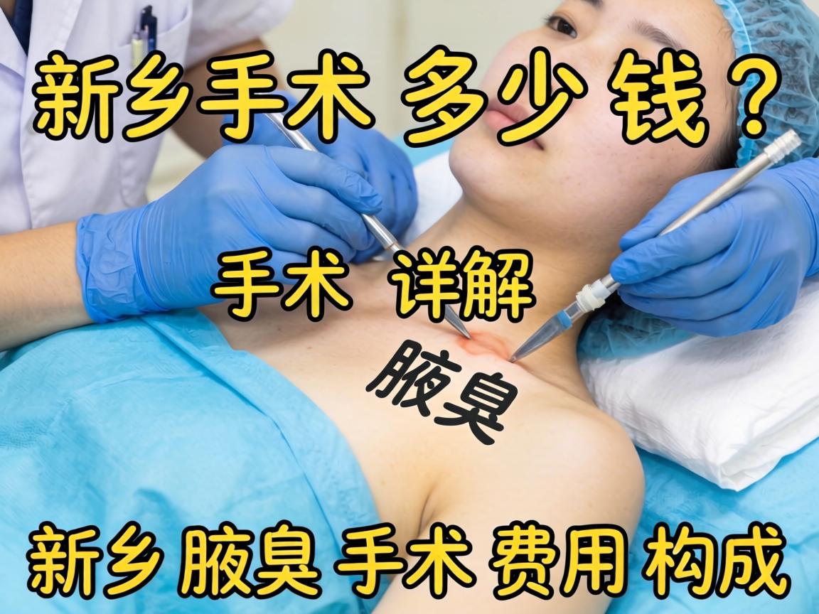 新乡腋臭手术多少钱？详解新乡腋臭手术费用构成