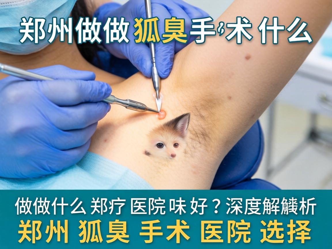 郑州做狐臭手术什么医院好？深度解析郑州狐臭手术医院选择