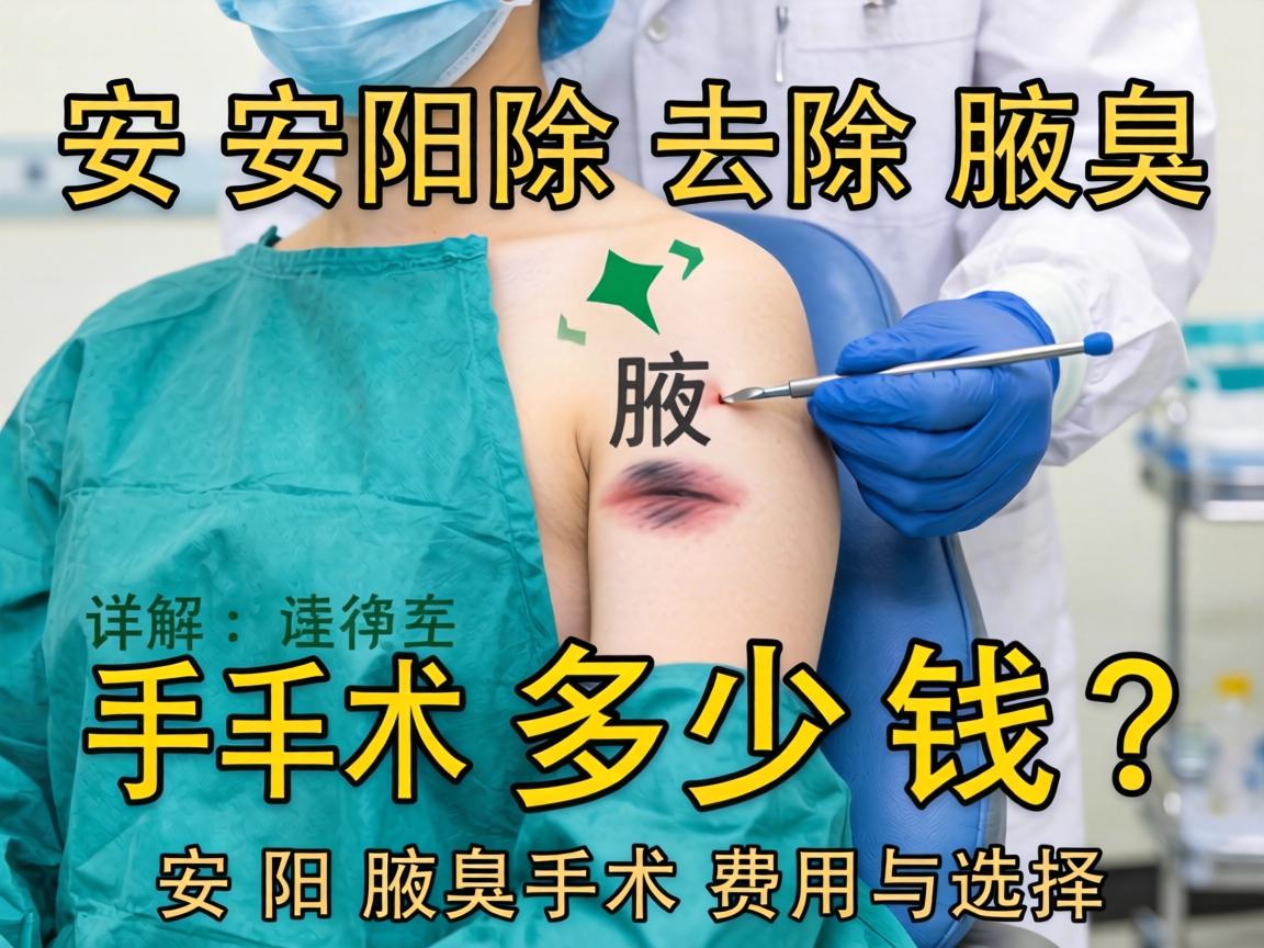 安阳去除腋臭手术多少钱？详解安阳腋臭手术费用与选择