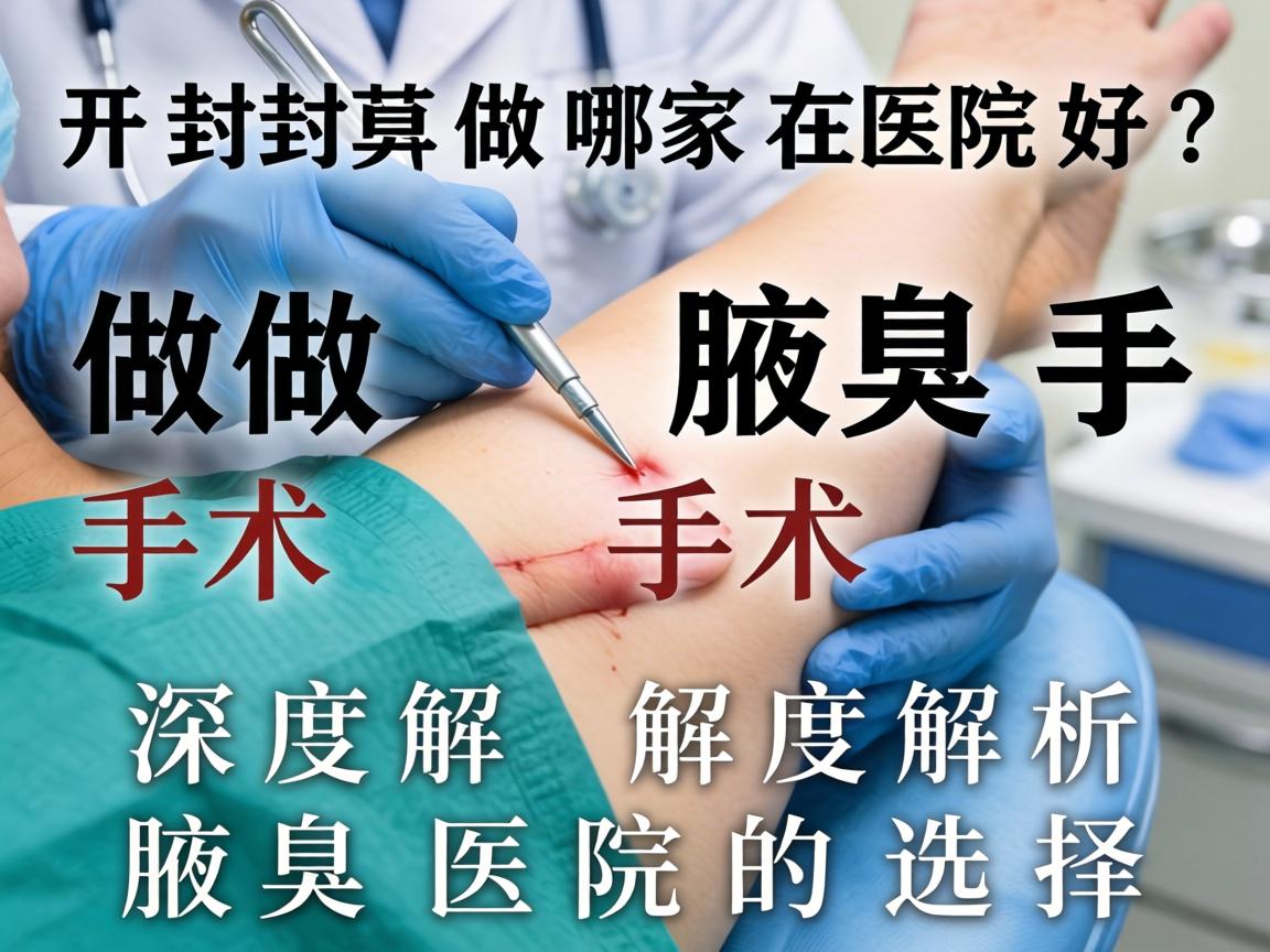 开封做腋臭手术哪家医院好？深度解析腋臭医院的选择