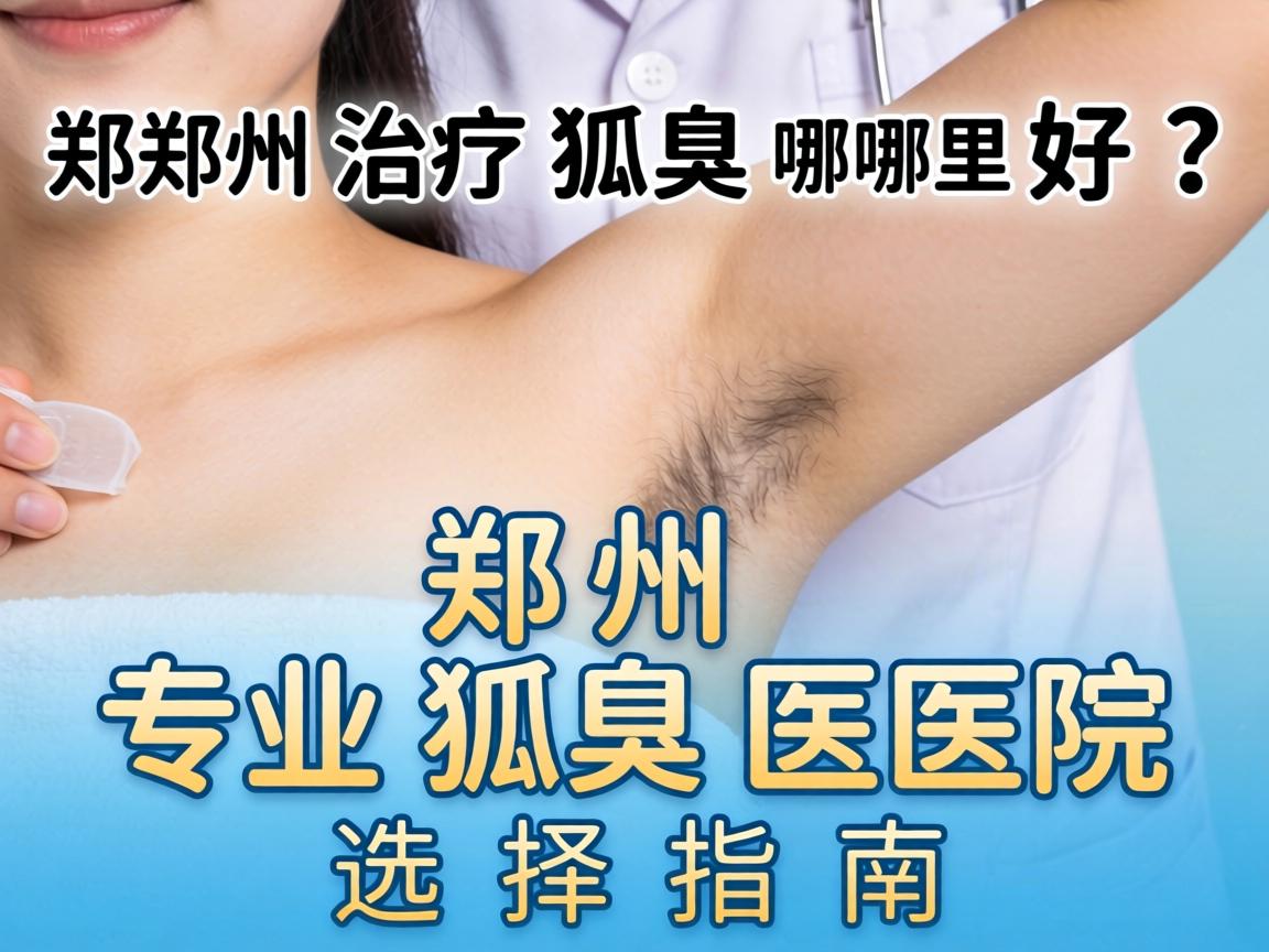 郑州治疗狐臭哪里好？郑州专业狐臭医院选择指南