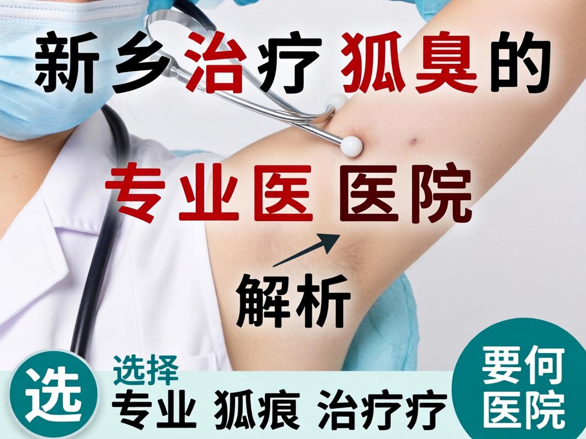 新乡治疗狐臭的专业医院解析，如何选择专业狐臭治疗医院