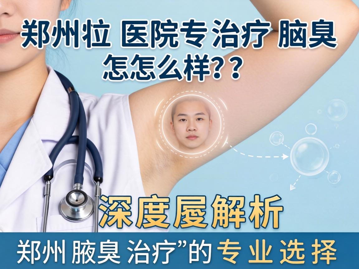 郑州医院治疗腋臭怎么样？深度解析郑州腋臭治疗的专业选择
