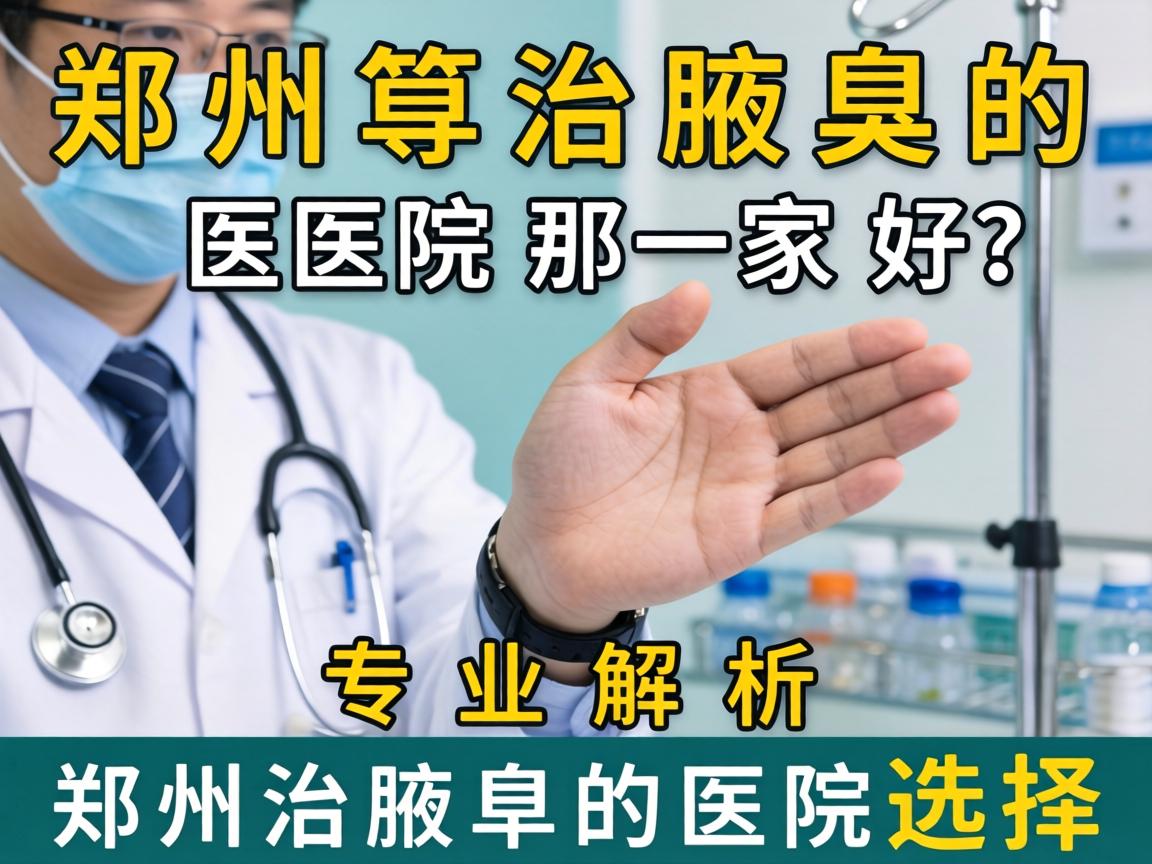 郑州治腋臭的医院那家好？专业解析郑州治腋臭的医院选择