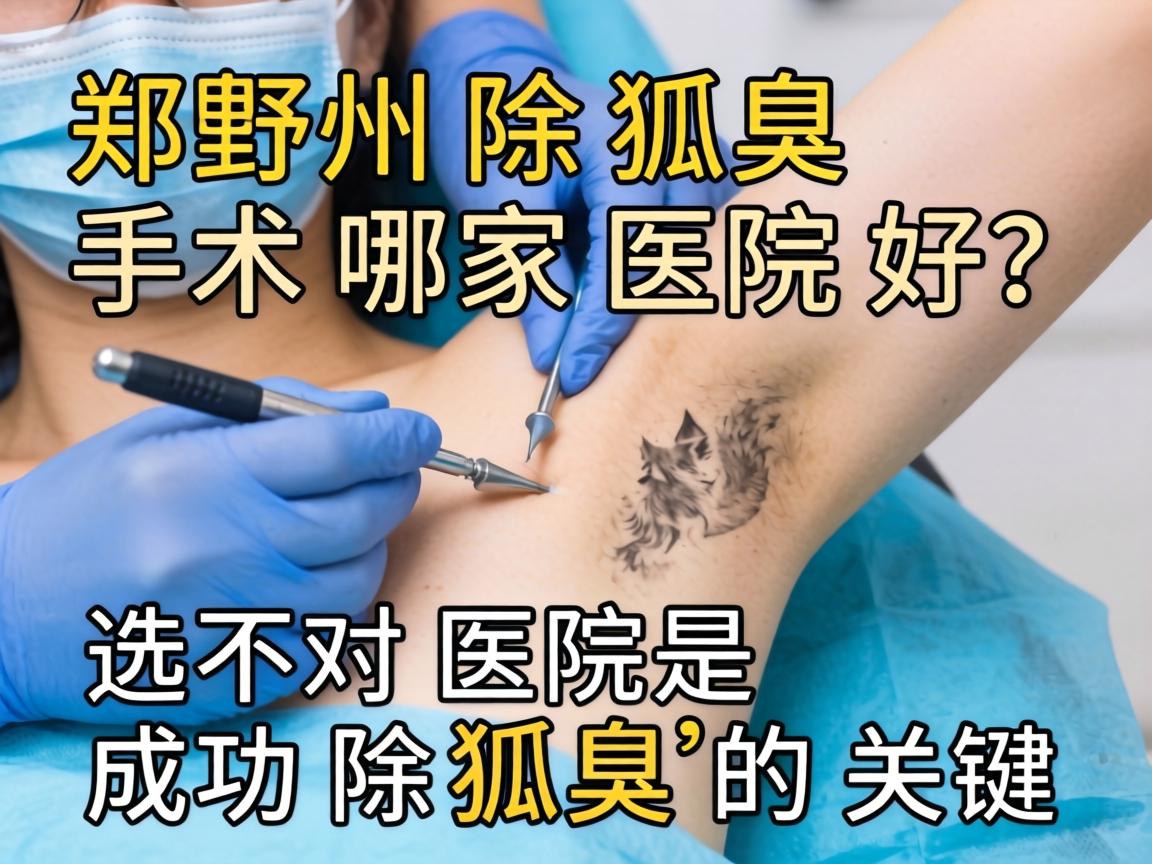 郑州除狐臭手术哪家医院好？选对医院是成功除狐臭的关键