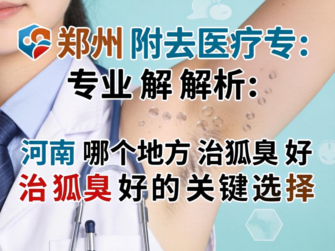 郑州附医专业解析，河南哪个地方治狐臭好，治狐臭好的关键选择