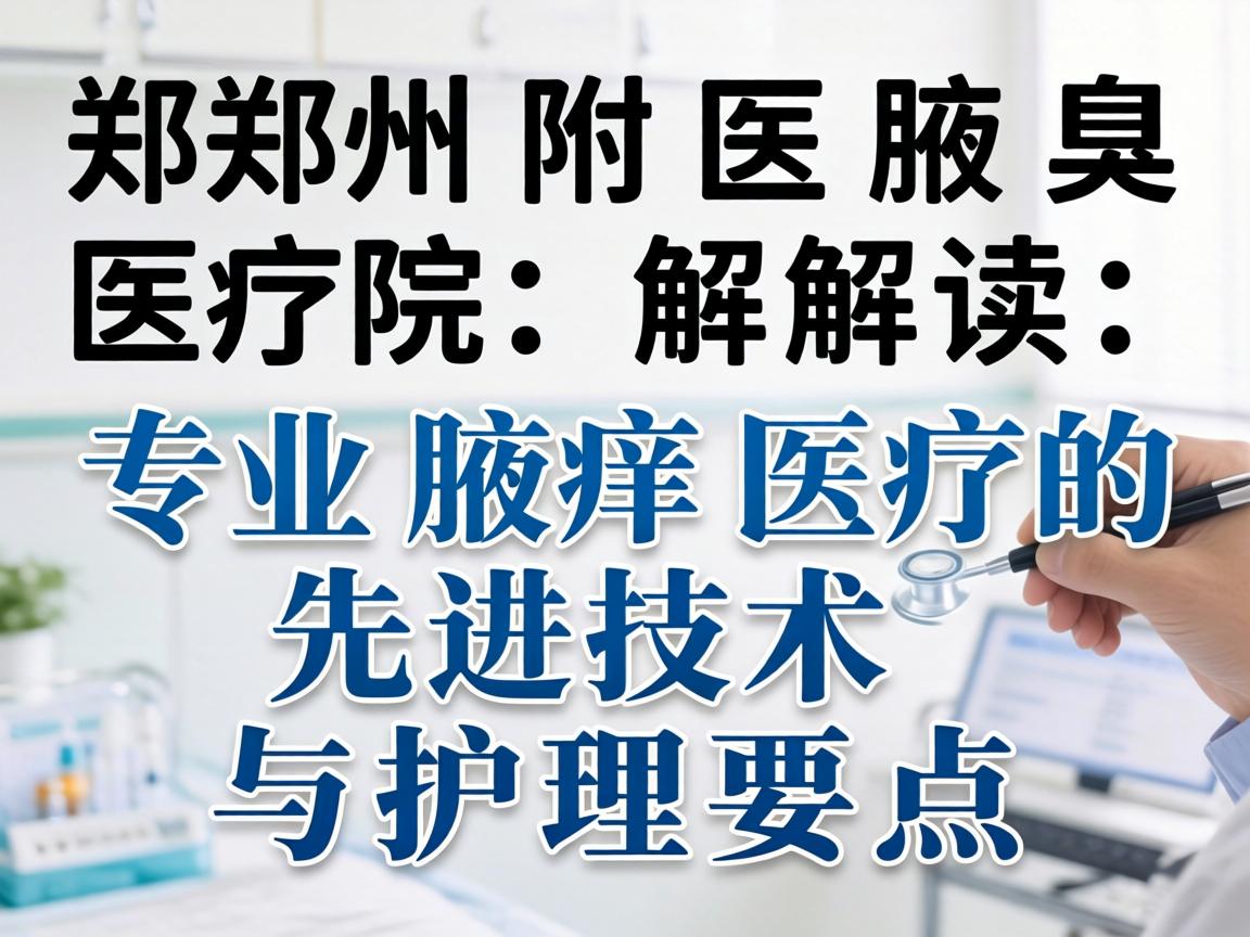 郑州附医腋臭医院解读，专业腋臭医疗的先进技术与护理要点