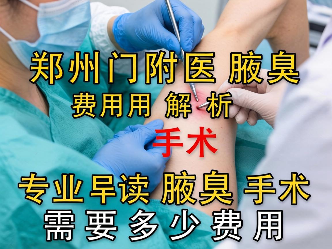 郑州附医腋臭手术费用解析，专业解读腋臭手术需要多少费用