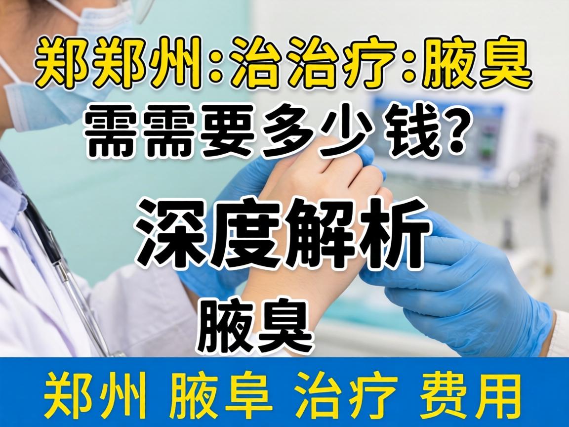 郑州治疗腋臭需要多少钱？深度解析郑州腋臭治疗费用