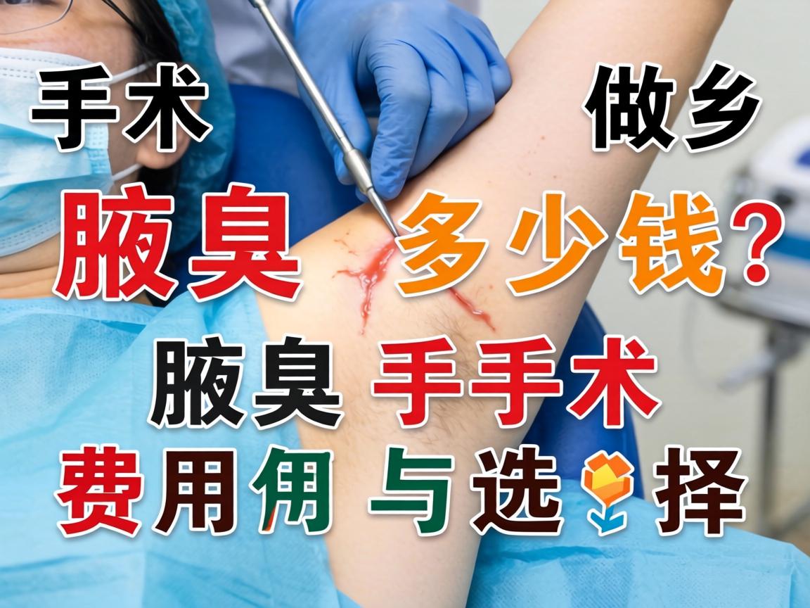 在新乡做腋臭手术多少钱？解析腋臭手术费用与选择